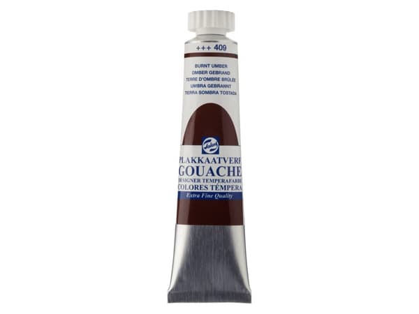 Talens Gouache Extra Fin Quality Tube 20 ml Burnt Umber 409