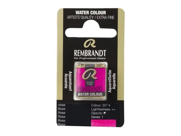 Rembrandt Watercolour Pan Rose 357