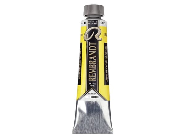 Rembrandt Oil Colour Tube Cadmium Yellow Lemon 207