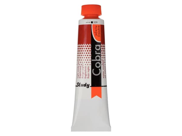 Cobra Study Water Mixable Oil Colour Tube Light Oxide Red 339