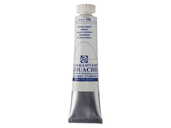 Talens Gouache Extra Fine Quality Tube Opaque White Extra 106