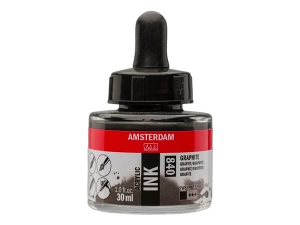 Amsterdam Acrylic Ink Bottle Graphite 840