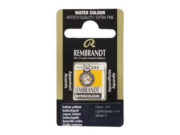 Rembrandt Watercolour Pan Indian Yellow 244
