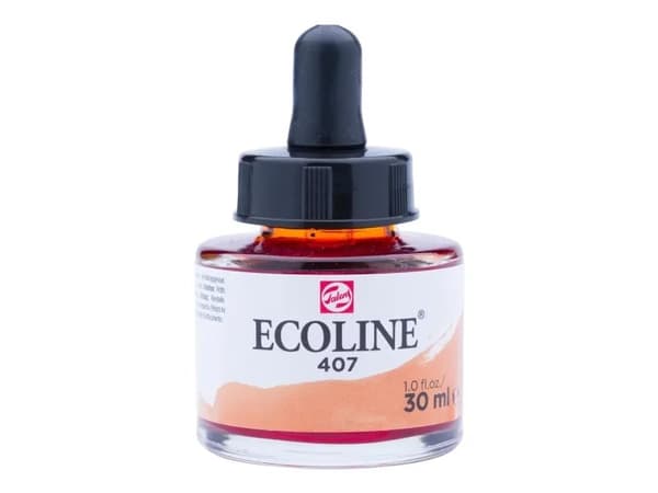 Talens Aquarelo Ecoline konsentrat nr. 407 Mørk Oker 30 ml