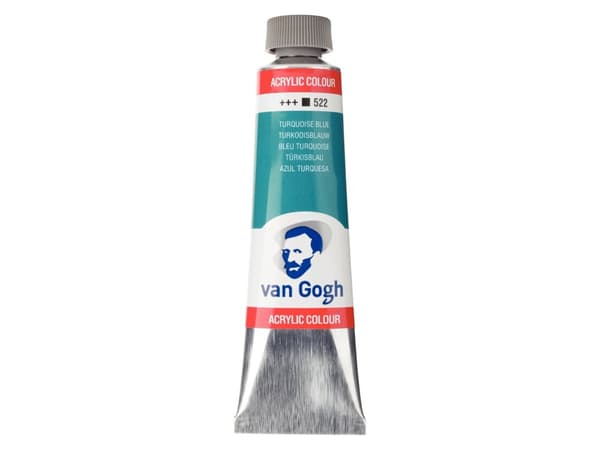 Van Gogh Acrylic Colour Tube Turquoise Blue 522