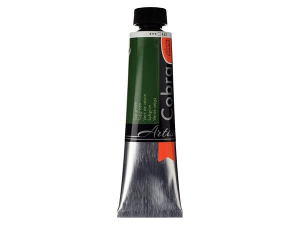 Cobra Artist Water-Mixable Oil Colour Tube Sap Green 623
