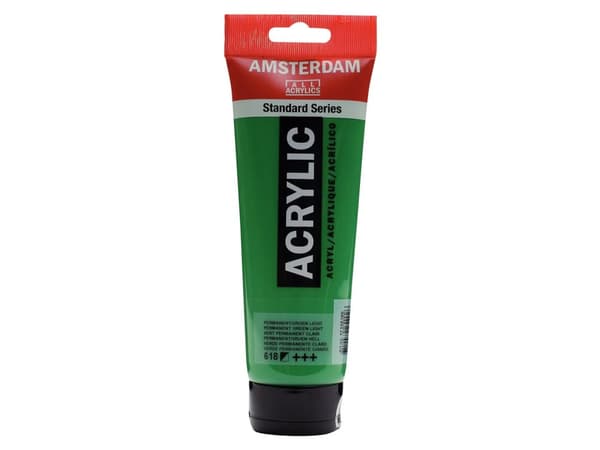 Amsterdam Standard Series Acrylic Tube Permanent Green Light 618
