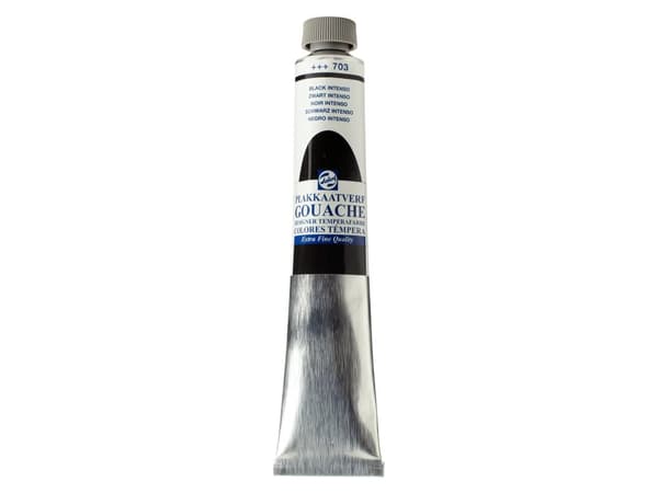 Talens Gouache Extra Fin Quality Tube 60 ml Black Intenso 703