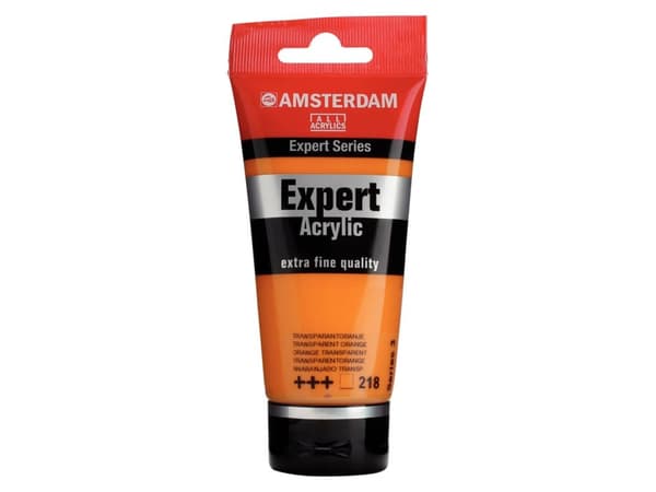 Amsterdam Expert Series Acrylic Tube Transparent Orange 218