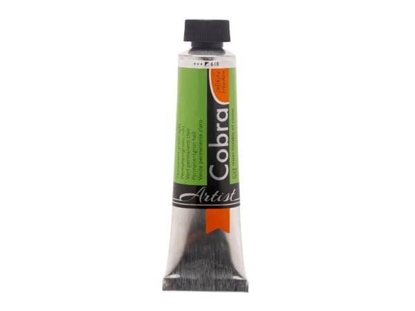Cobra Artist Water-Mixable Oil Colour Tube Permanent Green Light 618