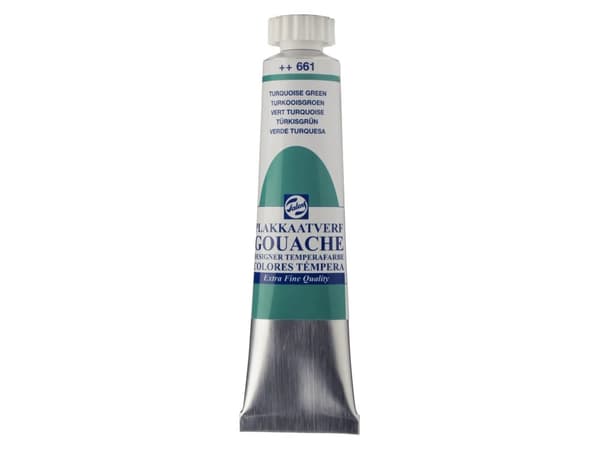 Talens Gouache Extra Fin Quality Tube 20 ml Turkisgrønn 661