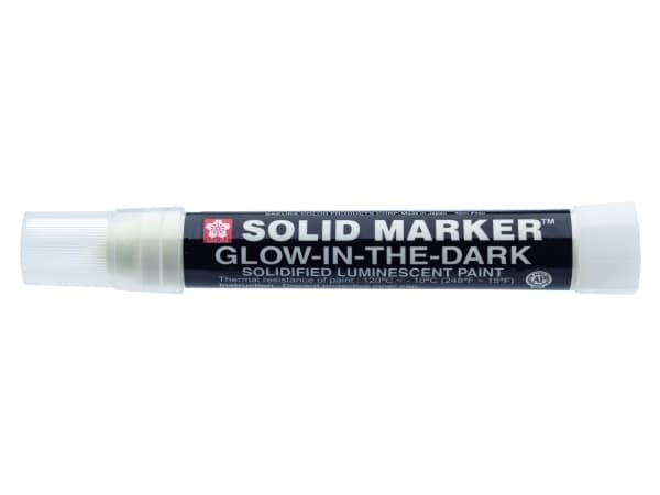 Sakura Solid Marker, Vit, Svart, Betong, Glas, Strykjärn, Läder, papper, Gummi, Trä, -10 - 120 ° C, 138 mm, 1 styck