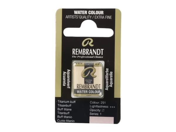 Rembrandt Watercolour Pan Titanium Buff 291