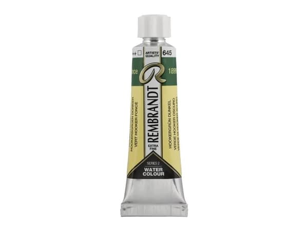 Rembrandt Watercolour Tube Hooker Green Deep 645