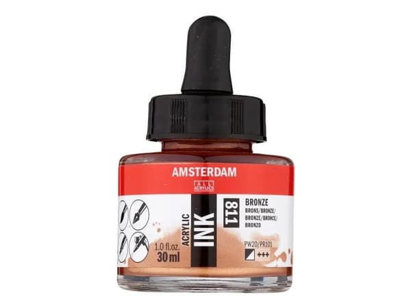 Amsterdam Acrylic Ink Bottle Bronze 811