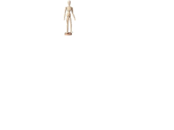 Talens Manikin Female Plain Wood Height 30 Cm