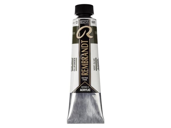 Rembrandt Acrylic Colour Tube Olive Green 620