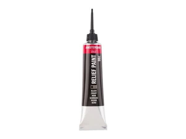Artequipment Amsterdam Relief Paint Tube Black 700
