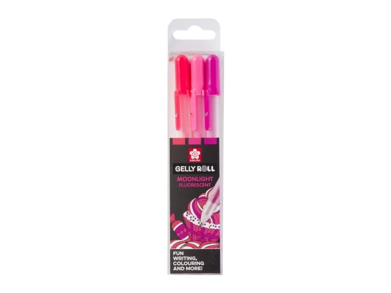 Sakura Moonlight Sweets, Gelpenna med kork, Rosa, Lila, Rosa, Multifärg, Plast, Rund, 0,5 mm