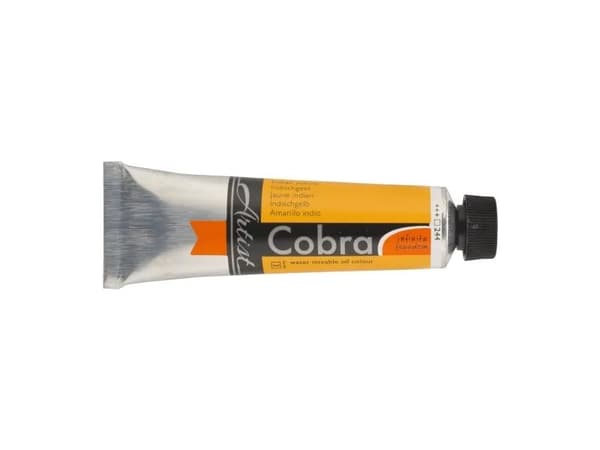 Cobra Artist Water-Mixable Oil Colour Tube Indian Yellow 244