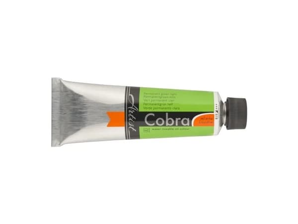 Cobra Artist Water-Mixable Oil Colour Tube Permanent Green Light 618