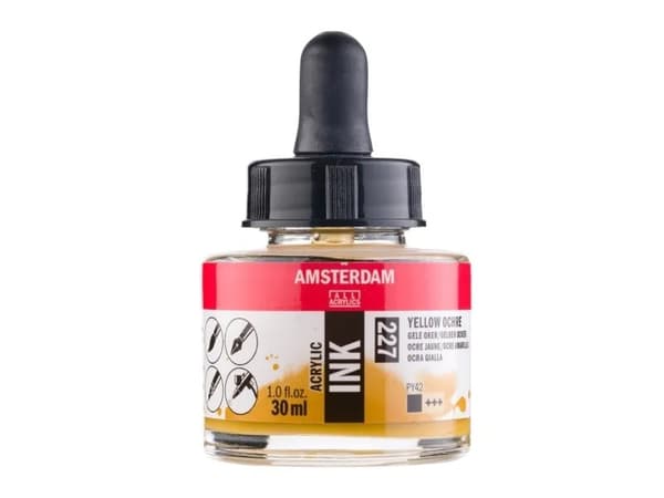 Amsterdam Acrylic Ink Bottle Yellow Ochre 227