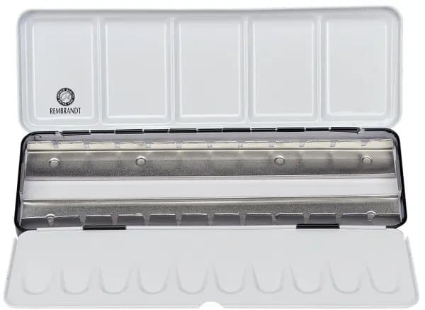 Rembrandt Watercolour storage tin for 24 half pans