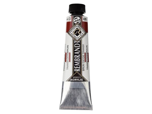 Rembrandt Acrylic Colour Tube Transparent Oxide Brown 426