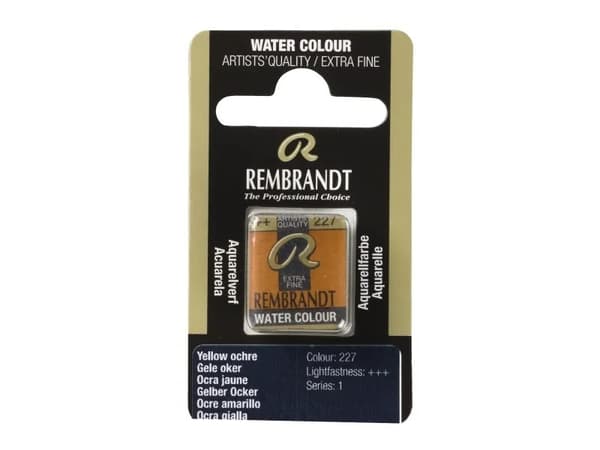Rembrandt Watercolour Pan Yellow Ochre 227