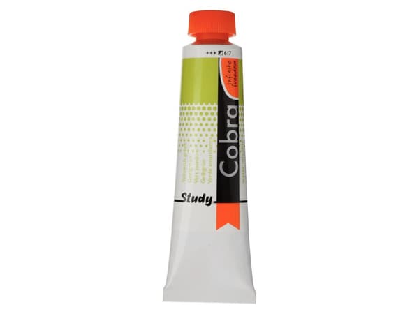 Cobra Study Water Mixable Oil Colour Tube Yellowish Green 617