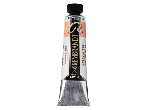 Rembrandt Acrylic Colour Tube Naples Yellow Red 224