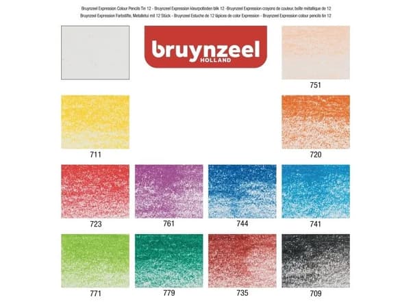 Bruynzeel 60312012, Multifärg, 12 styck