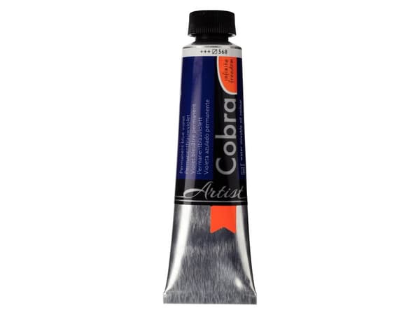 Cobra Artist Water-Mixable Oil Colour Tube Permanent Blue Violet 568