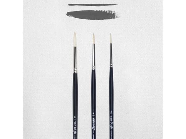 Talens Van Gogh Oil & acrylic brush set | series 211 no. 2-4-6