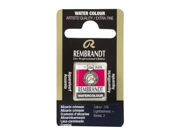 Rembrandt Watercolour Pan Alizarin Crimson 326