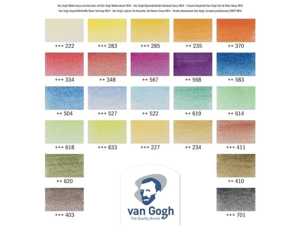 Van Gogh Watercolour pencil basic set | 24 colours