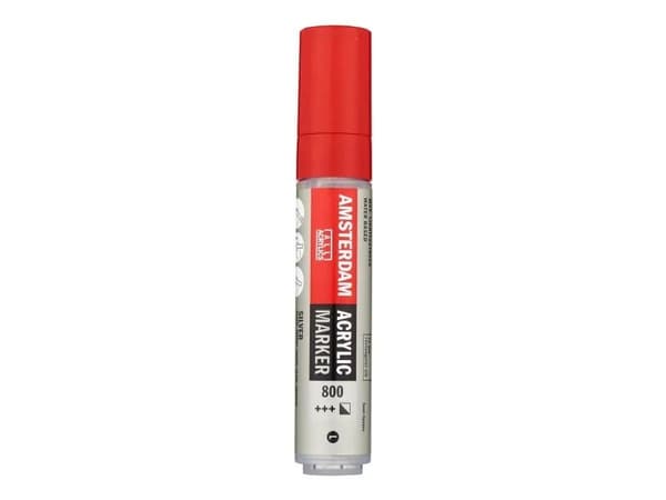 Amsterdam Acrylic Marker 15 mm Silver 800