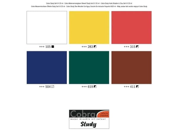 Cobra Study oil colour set | 6 x