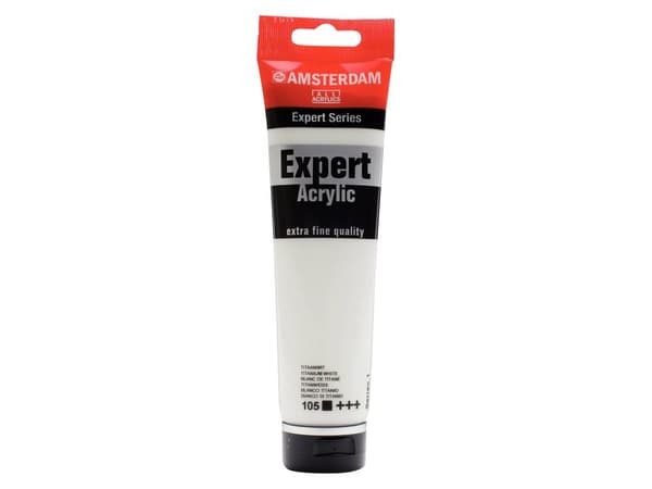 Amsterdam Expert Series Akrylrør 150 ml Titanium White 105