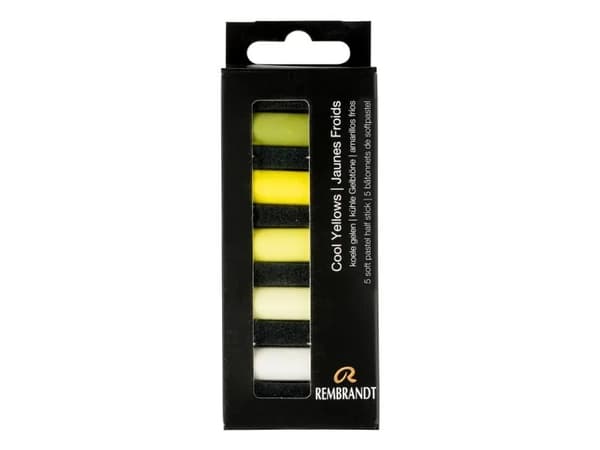 Rembrandt Soft pastel set Cool Yellows | 5 half pastels