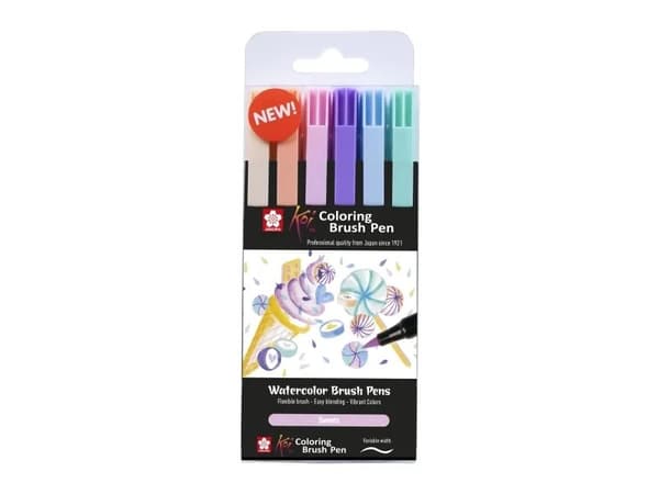 Sakura Koi Coloring Brush Pen set Sweets | 6 colours
