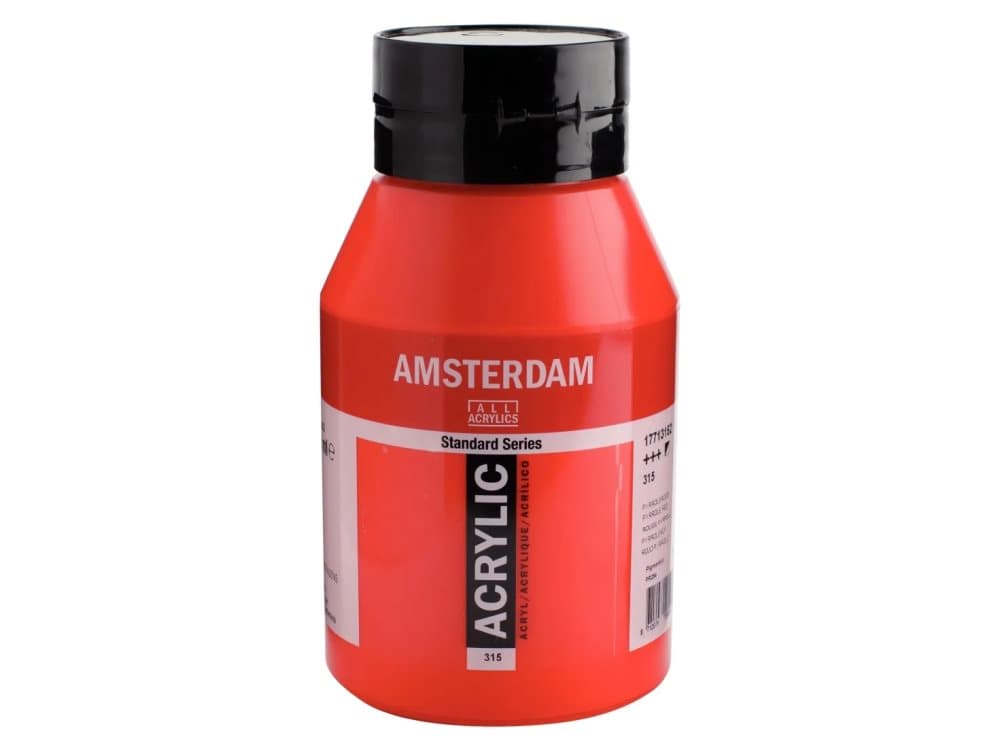 Amsterdam Standard Series Acrylic Jar 1000 ml Pyrrole Red 315