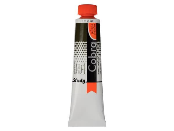 Cobra Study Water Mixable Oil Colour Tube Olive Green 620