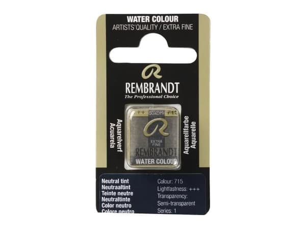 Rembrandt Watercolour Pan Neutral Tint 715