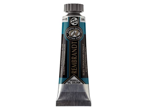 Rembrandt Oil Colour Tube Cobalt Turquoise Blue 586