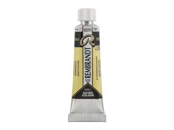 Rembrandt Watercolour Tube Ivory Black 701