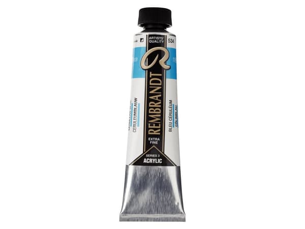 Rembrandt Acrylic Colour Tube Cerulean Blue 534