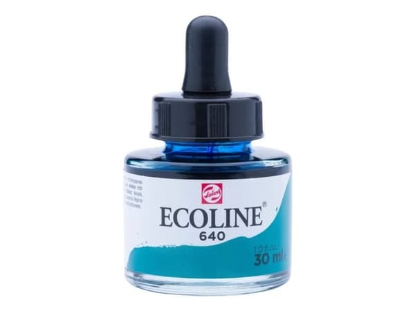 Ecoline Liquid Watercolour Bottle Bluish Green 640