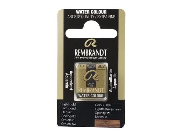 Rembrandt Watercolour Pan Light Gold 802