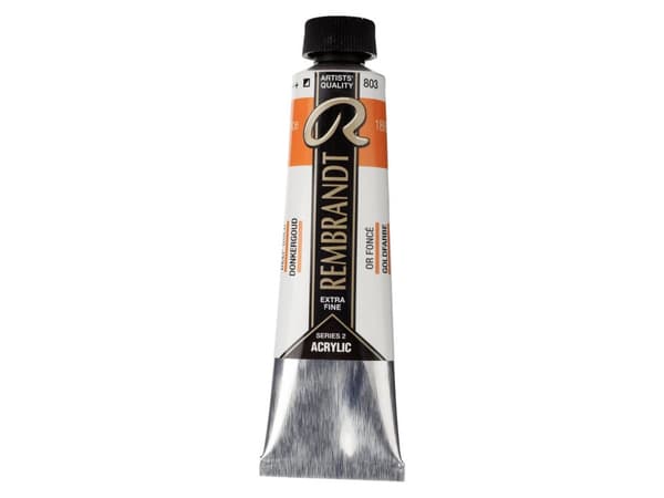 Rembrandt Acrylic Colour Tube Deep Gold 803
